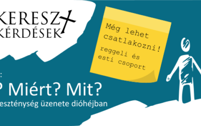 Kereszt-kérdések előadás- és beszélgetéssorozat indul!